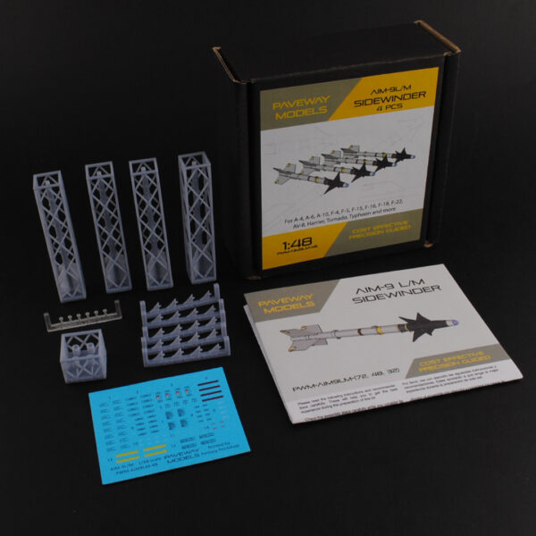 AIM-9L/M Sidewinder, set de 4 - 1:72