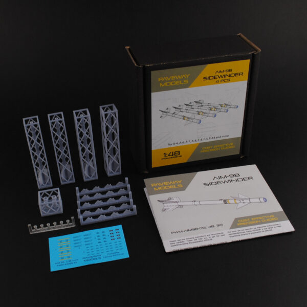 AIM-9B Sidewinder, set de 4 - 1:72