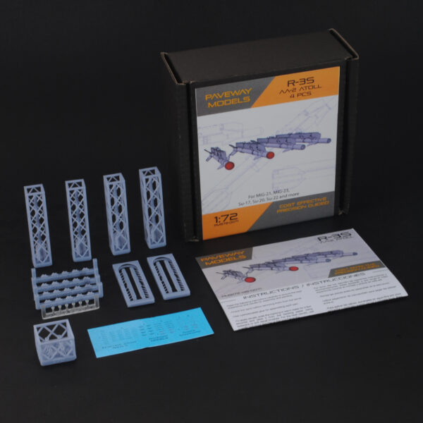 R-3S (AA-2 Atoll) + APU-13, set de 4 - 1:48